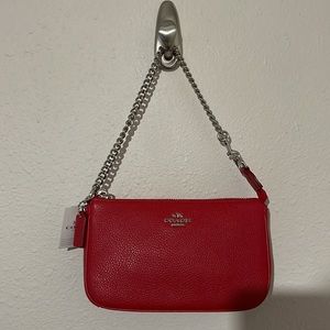 NWT Coach Nolita 19 in Red with Silver Chain and Hardware
